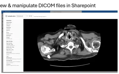 DICOM Viewer for SharePoint for Microsoft 365 — screenshot