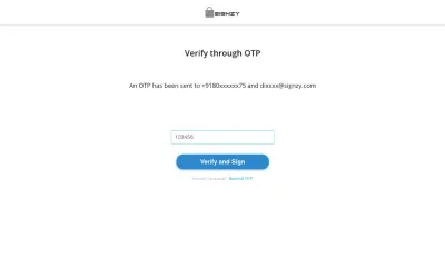 Digital Contracting SDK by Signzy for Microsoft 365 — screenshot