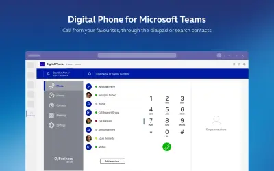 Digital Phone for Microsoft 365 — screenshot