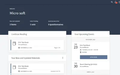 Diligent Boards for Microsoft 365 — screenshot