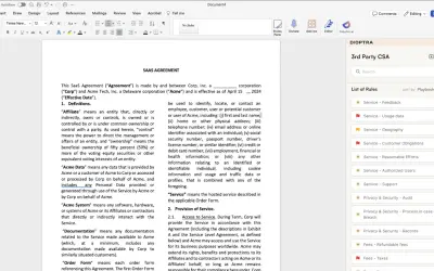 Dioptra by Icertis for Microsoft 365 — screenshot