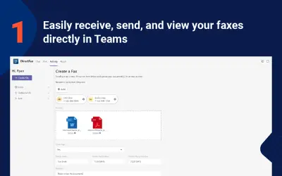 DirectFax Messenger for Microsoft 365 — screenshot