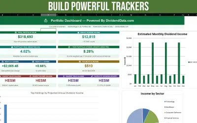Dividend Data for Microsoft 365 — screenshot