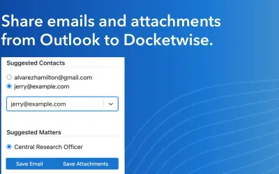 Docketwise for Microsoft 365 — screenshot