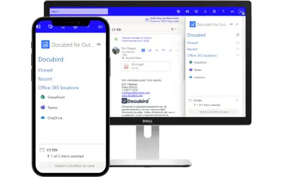 Docubird for Outlook for Microsoft 365 — screenshot
