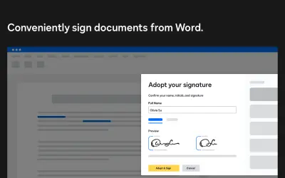 Docusign for Word for Microsoft 365 — screenshot