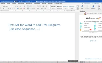 DotUML for Microsoft 365 — screenshot