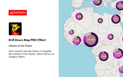 Drill Down Map PRO (Filter) by ZoomCharts for Microsoft 365 — screenshot