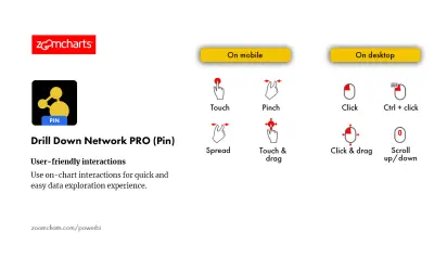Drill Down Network PRO (Pin) by ZoomCharts for Microsoft 365 — screenshot