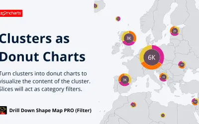 Drill Down Shape Map PRO (Filter) by ZoomCharts for Microsoft 365 — screenshot