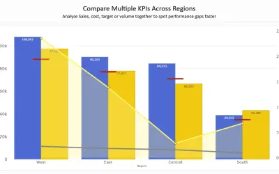 Dual Y-Axis Combo Chart (Pro) for Power BI for Microsoft 365 — screenshot