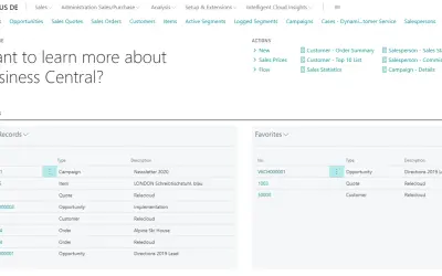 DYCE Record History & Favorites for Microsoft 365 — screenshot