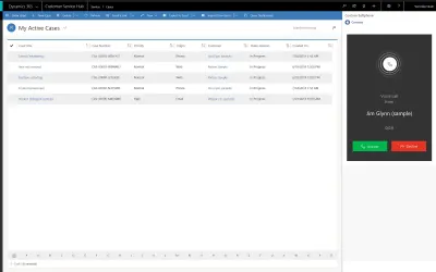 Dynamics 365 Channel Integration Framework for Microsoft 365 — screenshot
