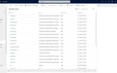 Dynamics 365 Sales, Enterprise Edition App for Microsoft 365 — screenshot