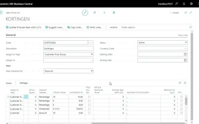 Dynavision Advanced Pricing & Discounts for Microsoft 365 — screenshot