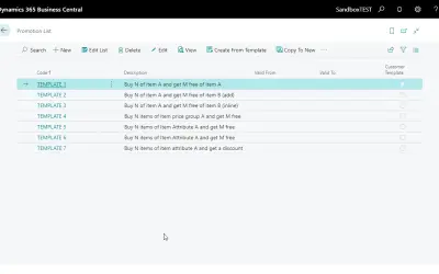 Dynavision Advanced Promotions for Microsoft 365 — screenshot