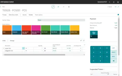 Dynavision Cloud POS Light for Microsoft 365 — screenshot