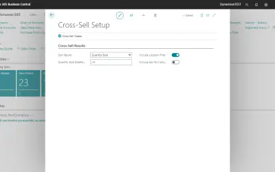 Dynavision Cross-Selling for Microsoft 365 — screenshot
