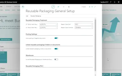 Dynavision Reusable Packaging for Microsoft 365 — screenshot