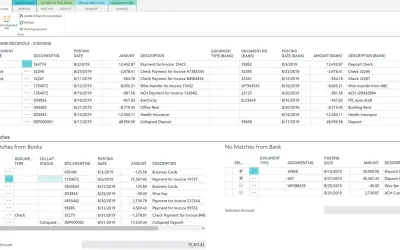 E-Bank Reconciliation for Microsoft 365 — screenshot