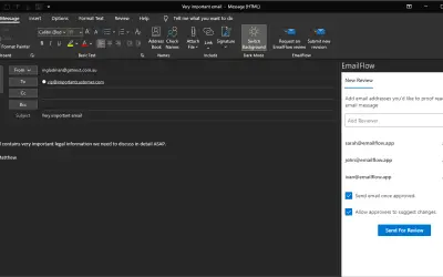 EmailFlow for Microsoft 365 — screenshot