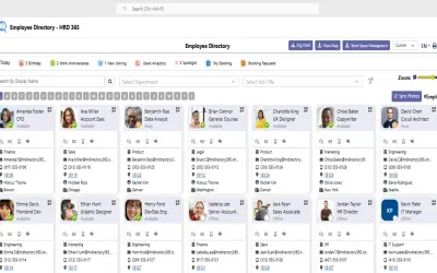 Employee Directory - HRD 365 for Microsoft 365 — screenshot