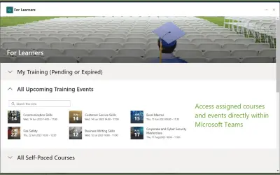 Employee Training Management for Microsoft 365 — screenshot