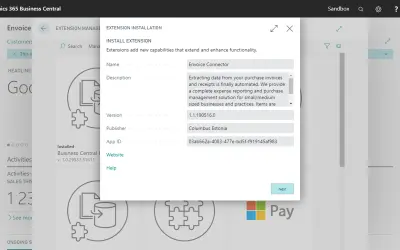 ENVOICE - Expense and Purchase automation for Microsoft 365 — screenshot