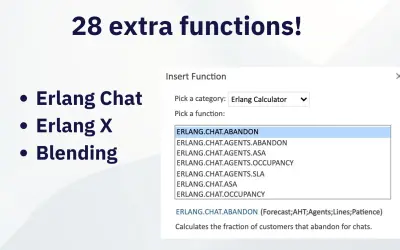 Erlang Calculator for Microsoft 365 — screenshot