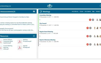 eSCRIBE Meetings Professional for Microsoft 365 — screenshot