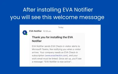 EVA Notifier for Microsoft 365 — screenshot