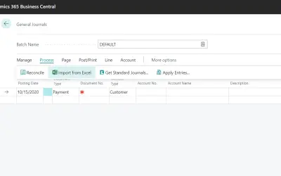 Excel Journal Import for Microsoft 365 — screenshot