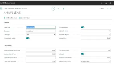 eXperts People 365 Business Central HRMS Solution for Microsoft 365 — screenshot