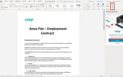ezeep Blue Cloud Printing for Microsoft 365 — screenshot