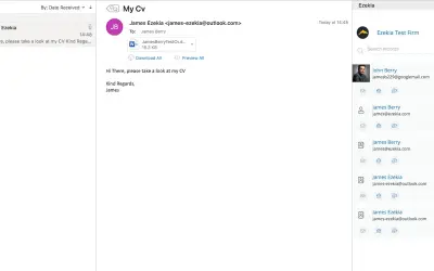 Ezekia for Microsoft 365 — screenshot