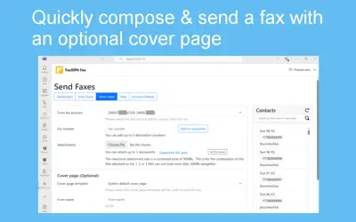 FaxSIPit Fax for Microsoft 365 — screenshot