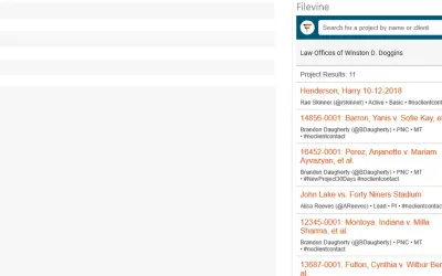 Filevine for Microsoft 365 — screenshot