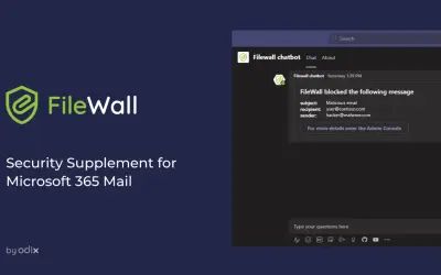 Filewall chatbot for Microsoft 365 — screenshot