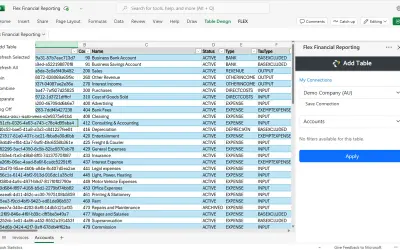 Flex Financial Reporting for Microsoft 365 — screenshot