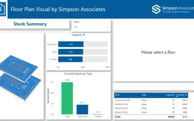Floor Plan Visual by Simpson Associates for Microsoft 365 — screenshot