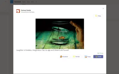 Fortune Cookie for Microsoft 365 — screenshot