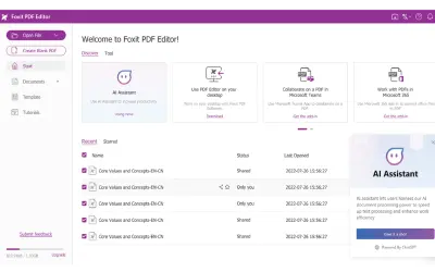 Foxit PDF Editor+ for Nonprofit & Education for MSPs for Microsoft 365 — screenshot
