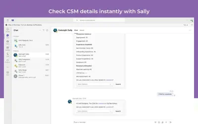 Gainsight Sally for Microsoft 365 — screenshot