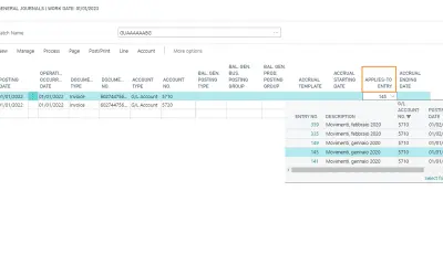 General Ledger Application for Microsoft 365 — screenshot