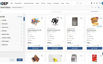 GEP QUANTUM INTELLIGENCE Catalog Management for Microsoft 365 — screenshot
