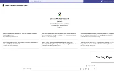 Gieni AI Market Research Agent for Microsoft 365 — screenshot