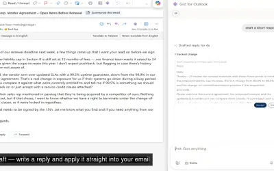 Gist for Outlook for Microsoft 365 — screenshot