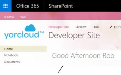Good Morning Message for Microsoft 365 — screenshot