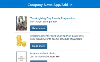 GoodPoint Company News Lite for Microsoft 365 — screenshot
