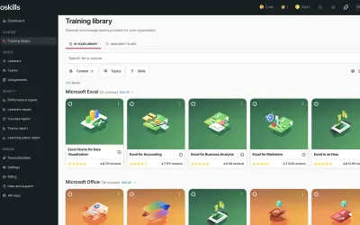 GoSkills Course Library for Microsoft 365 — screenshot